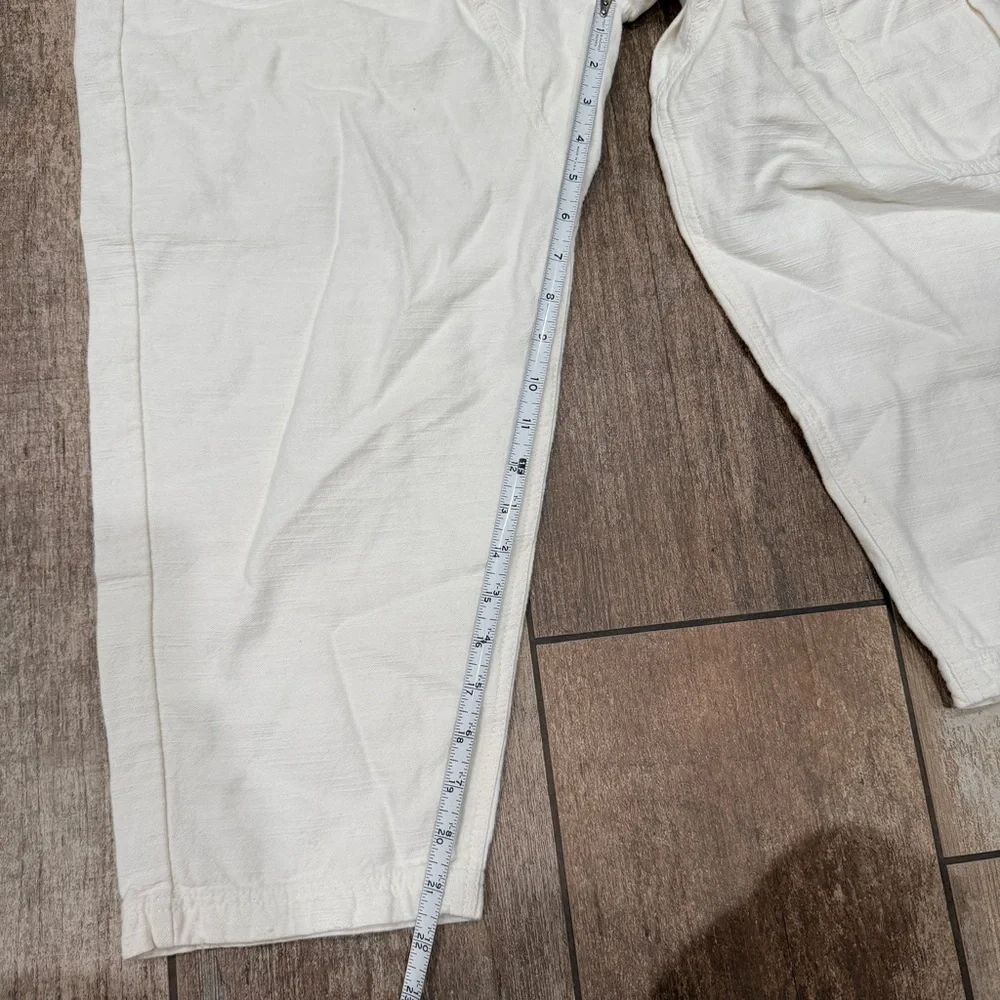 Free People | White Cargo Pants